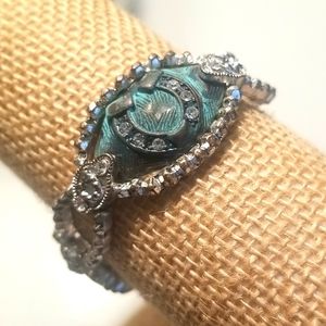 BOHO Western Style Horse Silver Bracelet